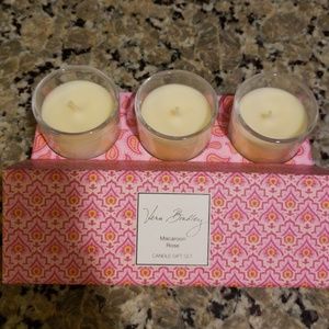 Vera Bradley boxed candles macaroon rose